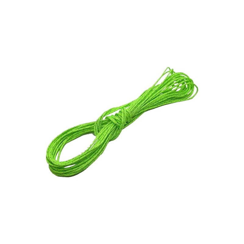 Ultra Light Dyneema Reflective Green Rope 2mm Diameter | 200kg