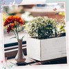 Dandat 4 Set Wood Boxes for Centerpieces 12x4 Inch Rectangle