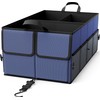 EPAuto 3-Compartment Cargo Trunk Storage Organizer, Blue