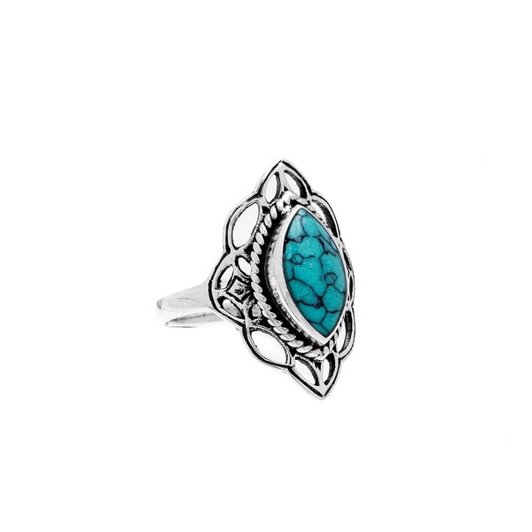 Windalf LUNA 22mm Bohemia Elf Jewellery Turquoise 925 Sterling Silver