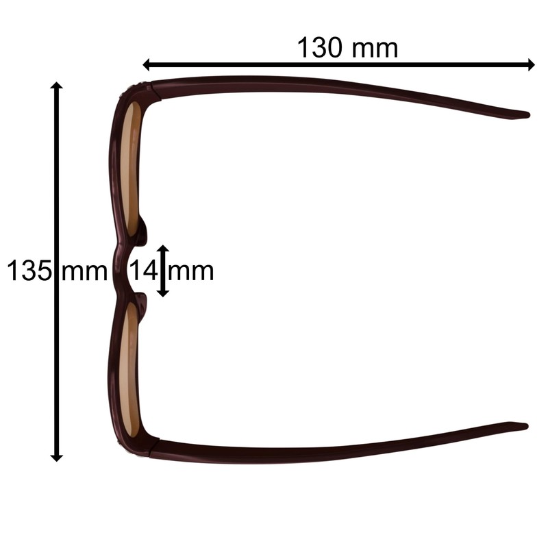 BEZLIT Women's Retro Sunglasses A0558, brown