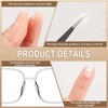HARFINGTON 5 Pairs Eyeglass Nose Pads 3.2mm Thickness Silicone Adhesive