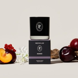 Preston Lane Luxury 2-Wick Scented Candle, Highrise, 7.5 oz Hand-Poured in USA | Long Burn Time (20-30 Hrs), Vegan Soy Wax Blend, Decorative Glass Vessel, Fine Italian Fragrance