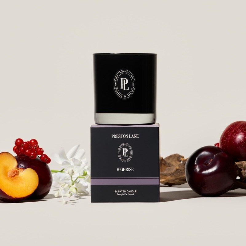 Preston Lane Luxury 2-Wick Scented Candle, Highrise, 7.5 oz Hand-Poured