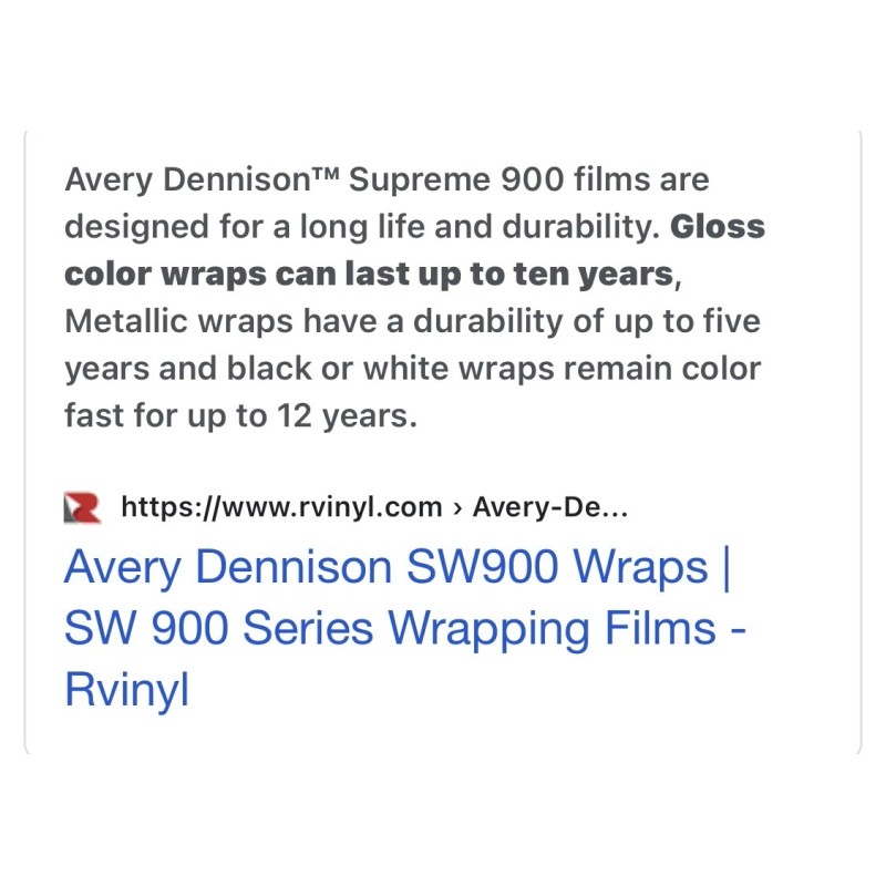 Avery Supreme Wrap Chrome Delete Vinyl Overlay fitting the 2019-2025
