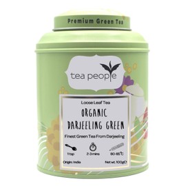 Tea People Organic Darjeeling Green Loose Tea Caddy 100g