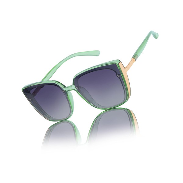 LVIOE Polarised Oversized Womens Sunglasses Cat-eyes, Square Large Frame Ladies
