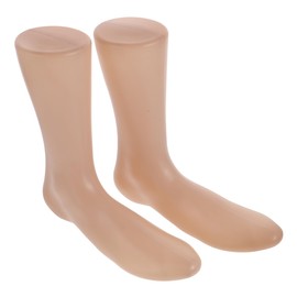 ULTECHNOVO 2PCS Sock Model Female Foot Sock Display Mold Short Stocking White Mannequin Foot Display Holder Stand Model Tools for Home Shop