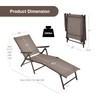 Giantex Patio Lounge Chair Foldable Chaise Lounger, Outdoor Sunbathing Chair
