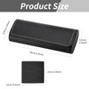 wlertcop Hard Glasses Case, Black Leather Glasses Case for Men,