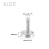 METALLIXITY 12pcs 14mm Brass Plated Screw Cap Cover Decorative Screws