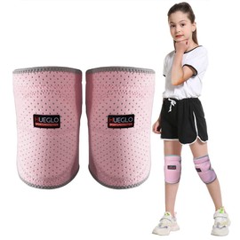 HUEGLO Protective Knee Pads for Dancers,Volleyball Knee Pad for Teen Girls,1Pair,Pink, (Small)