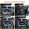 DIYUCAR ABS Plastic Car Center Console for Benz C Class