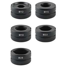 AMZCNC Press Jaw M12 ~ M28, M-Contour for 12 mm, 15 mm, 18 mm, 22 mm, 28 mm, Press Jaw Insert suitable for Hand Press Pliers + Interchangeable Jaw, for Copper Pipes, Stainless Steel Pipes, C-Steel Pipes (Press Jaw M12 ~ M28)