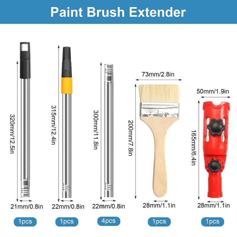 prota Multiangle Paint Brush Extender Holder Extendable Paint Brush, Universal