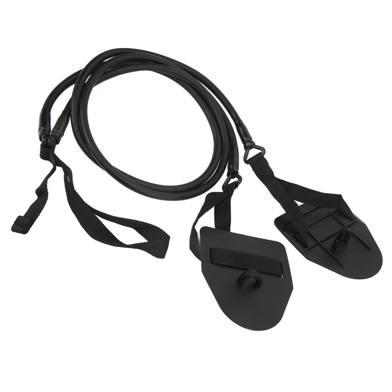 Swimming Arm Strength Trainer Latex Black Elastic Resistance Bands Swimming