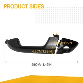 ZyloPlinx Exterior Door Handle Compatible with 2017-2022 Kia Sportage Replaces 82651D9000 Front Left Driver Side