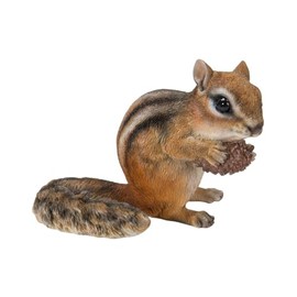 Uvia H20509 Right Facing Chipmuns Holding Pinecones 5.3 x 3.5 x 3.8 inches (13.5 x 8.8 x 9.7 cm) Doll Figure Figurine Animal Garden Decor Lice