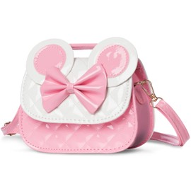 Kids Purse for Little Girl,Adjustable Crossbody Toddler Purses Mouse Ear Bow for Girls Age 3 4 5 6 7 8 9 Birthday Gift(Pink)