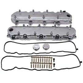 GSKMOTOR Polish GM LS Cast Aluminum Valve Covers with Coil Mounts Compatible with GM LT GEN V 5.3 6.2 LT1 LT4 L83