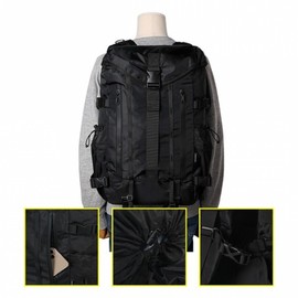 Duffel backpack for men and women - black travel bag office bag business trip bag