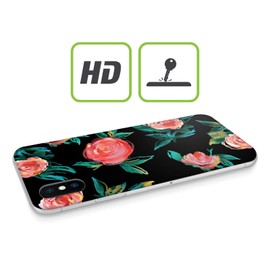 Head Case Designs Pastel Rose Paint Dark Florals Soft Gel Case Compatible With BlackBerry Leap