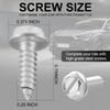 LivTee Rustproof License Plate Screws for Securing License Plates Frames