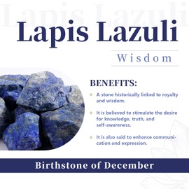 rockcloud Healing Crystal Lapis Lazuli 4pcs Engraved Chakra Stones Palm Stone Reiki Balancing