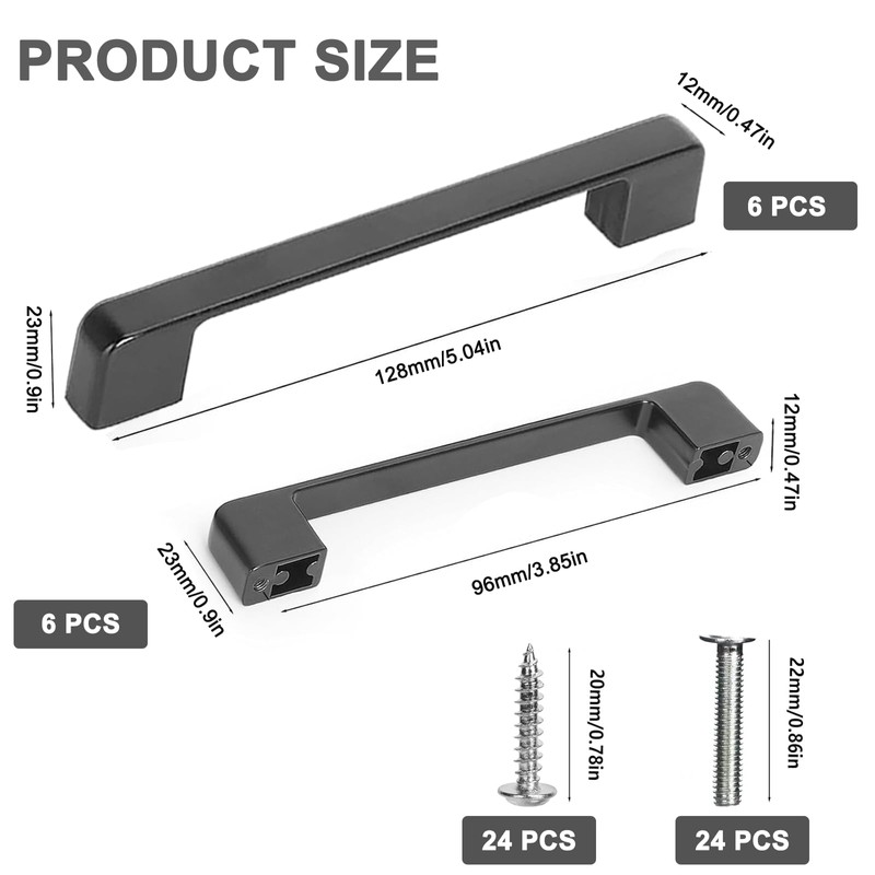 lbxtswpl Kitchen Cabinet Handles, 12PCS Cabinet Handles, Brushed Satin Nickel