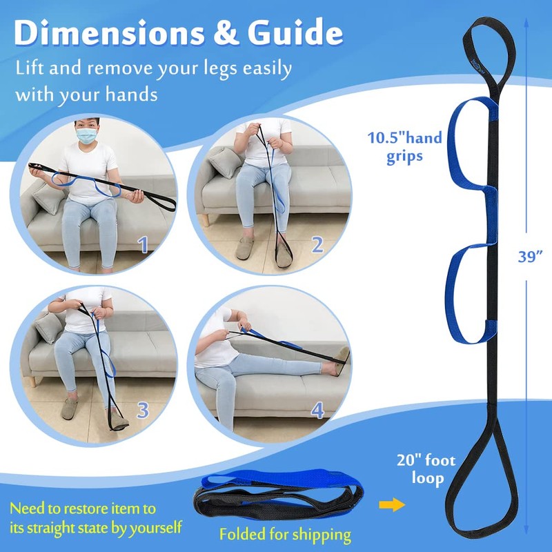 Leg Lifter Strap Medical Foot Lift After Surgery for Knee