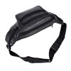Leather Bum Bag with 6 Zips