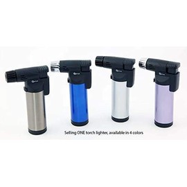 Pack of 1 GStar® TorchZilla Series Windproof Jet Flame Butane Refillable Torch Lighter (Random Color - Plain)