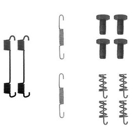 HELLA PAGID 8DZ 355 201-701 Accessory Kit, parking brake shoes, Rear Axle