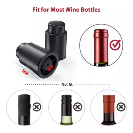 Estuchelandia Tapon Botella Bomba Corcho Vino Vacío Sellado Con Fechador