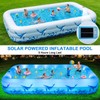 Large Inflatable Pool with Light, 12TF x 6.5TF Inflatable Swimming
