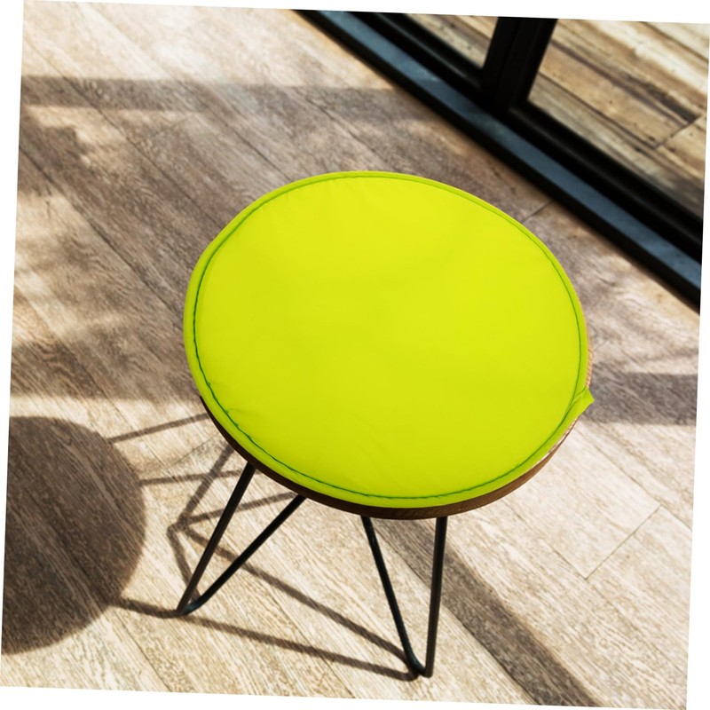 Operitacx Light Yellow Round Seat Cushion Thickened Sponge Chair Pad