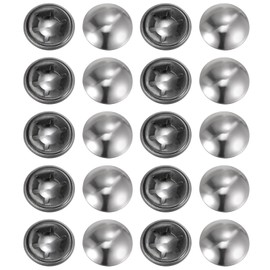 sourcing map 20PCS 65Mn Steel Push on Push Nut Caps 0.47 Inch Axle Push Nut Fastener for Hand Trucks, Lawn Wagons, and Rolling Bins, M12 x 26mm