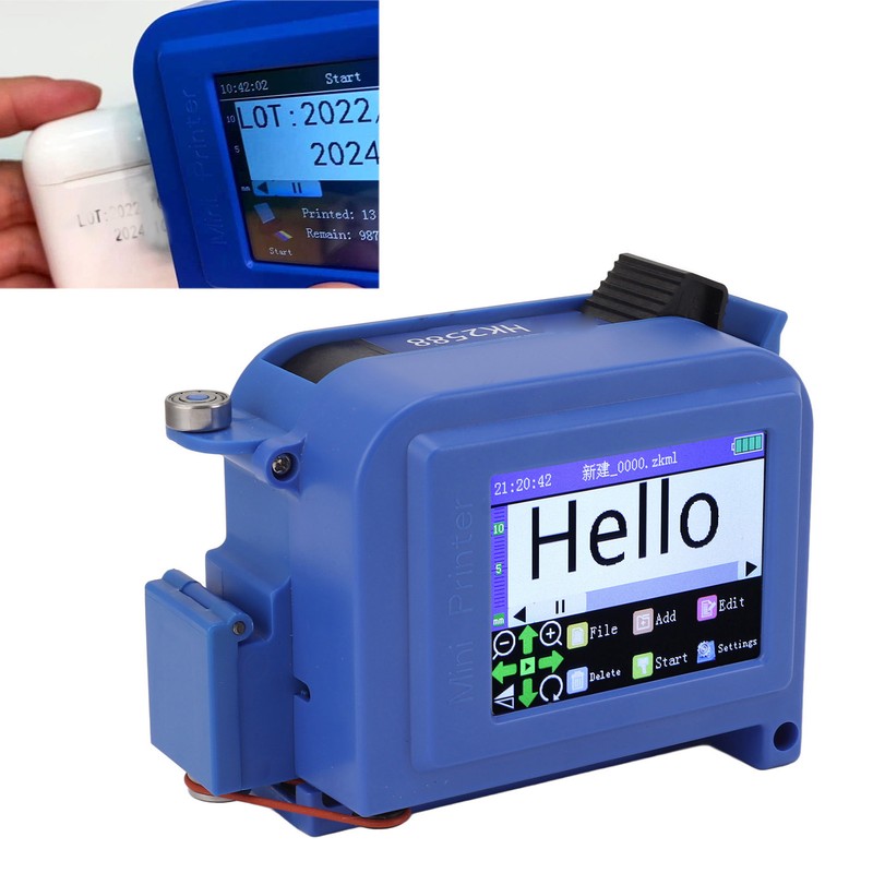 Mini Handheld Inkjet Printer Quick Dry Inkjet Printer with Touch