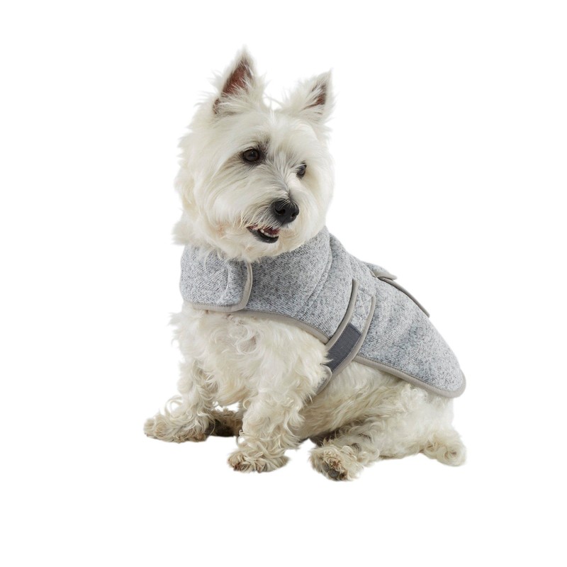 L.L.Bean 0SAN320000 Dog Sweater Fleece Jacket Large Rustic Blue