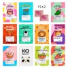 Paquete de 15 mascarillas coreanas faciales gran variedad rejuvenecedoras con