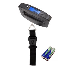 VILLAGEBOOM Electronic Luggage Scales - Portable Digital Luggage Scales - Luggage Scales up to 50 kg with LCD Display + Social Added Value - Every Purchase Supports Solar Projects in Africa