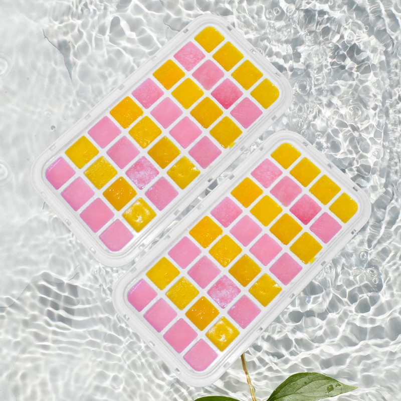 Ice Cube Trays for Freezer, Ice Cube Bin Scoop Trays,