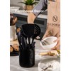 Nucookery Utensil Holder, 6.4" Ceramic Kitchen Utensil Holder with Countertop-Protection
