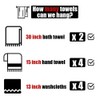JQK Double Bath Towel Bar, Oil Rubbed Bronze 33 Inch