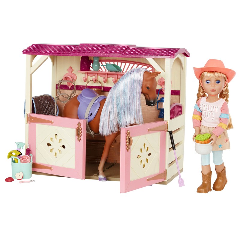 Glitter Girls – 14-Inch Equestrian Doll & Horse with Stable