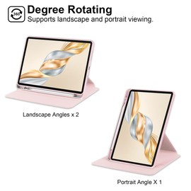 YRH for Honor Pad X9a Case 11.5 inch 2025, 360 Degree Rotating Stand Protective Cover Case for Honor Pad X9a tablet 11.5'' (Pink)