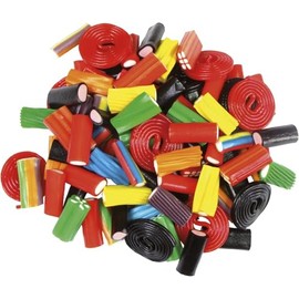Wonder Colourful Liquorice Mix 500g (Re-Sealable Bag) by Jo-Lo - Strawberry Red Liquorice, Fruit Blue Licorice and a great selection of rainbow colours -