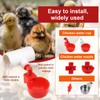 10pcs Chicken Waterer Tee Fittings, 1/2" Slip x 1/8" FPT