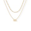 PAVOI 14K Yellow Gold Plated Angel Number Pendant Layering Necklace