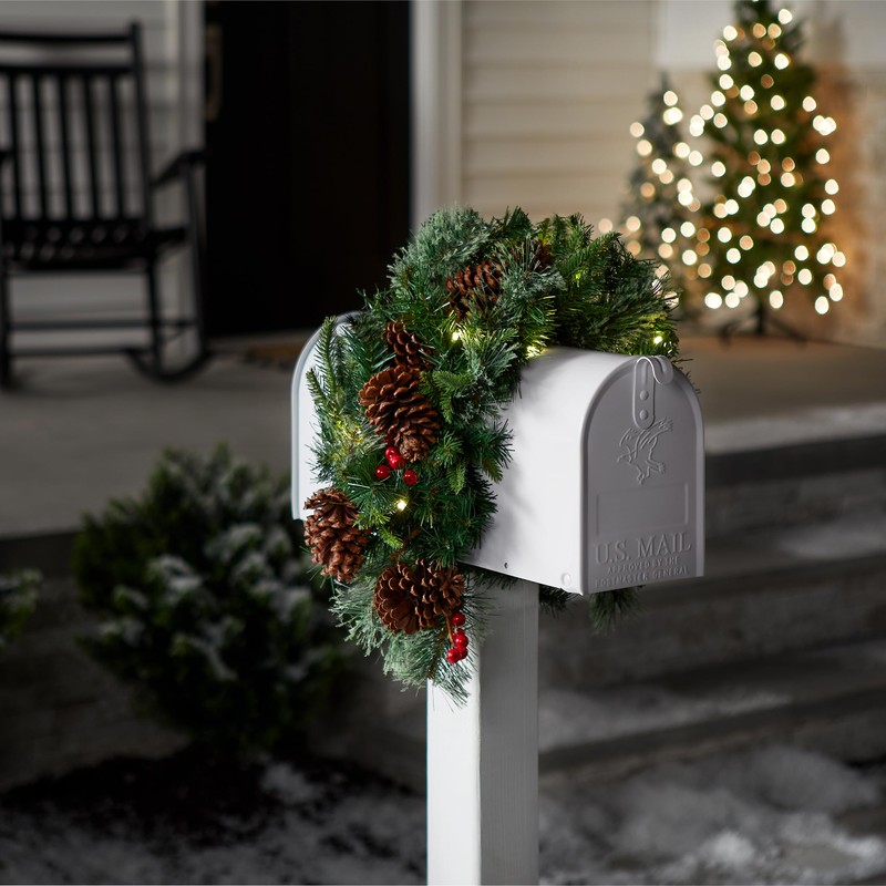 National Tree Company 36 in Pre-Lit Colonial Fir Artificial Christmas